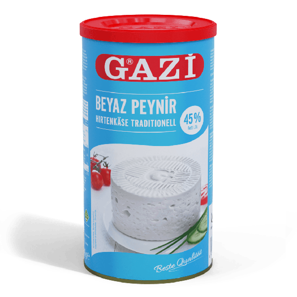 GAZI 45% Beyaz Peynir, Hirtenkäse 800g.