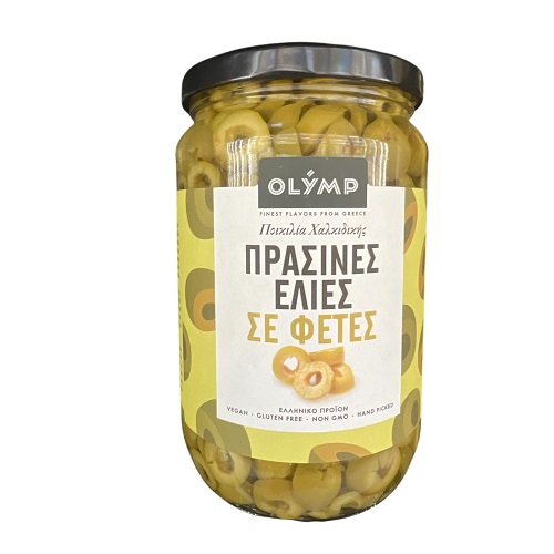 Olymp Kalamata geschnittene Oliven 700g.