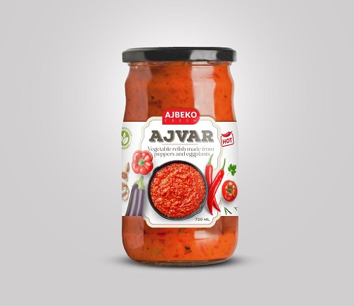 Ajbeko Ajvar HOT 720ml.