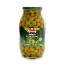 Durra Whole Green Olives 2900g.